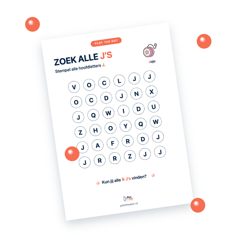Voorbeeld van Hoofdletter J van Jojo
