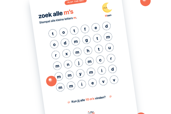 Kleine letter m van Maan