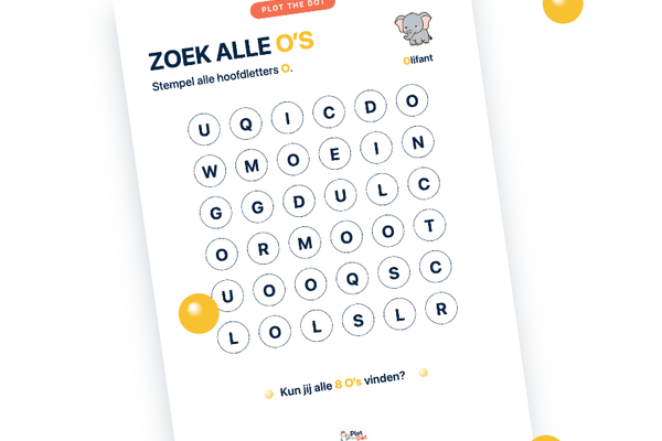 Hoofdletter O van Olifant