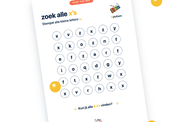 Kleine letter x van Xylofoon