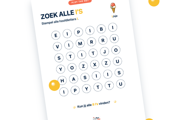 Hoofdletter I van IJsje