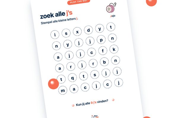 Kleine letter j van Jojo
