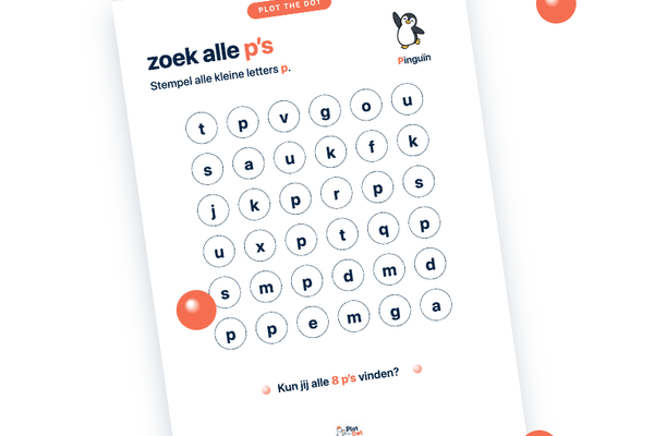 Kleine letter p van Pinguin