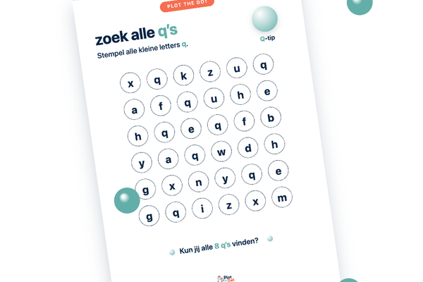 Kleine letter q van Q-tip