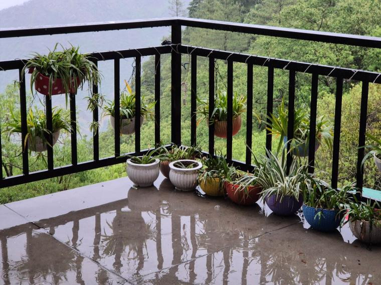 Six bedroom house with mountain views in Landour