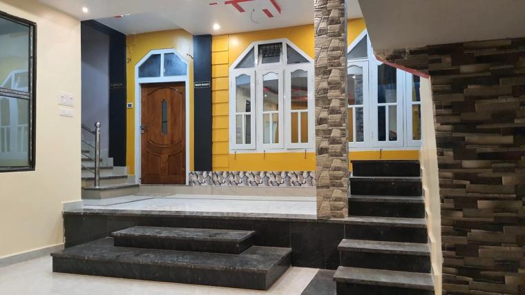 Kaziranga guest house, safari jeeps arranged.