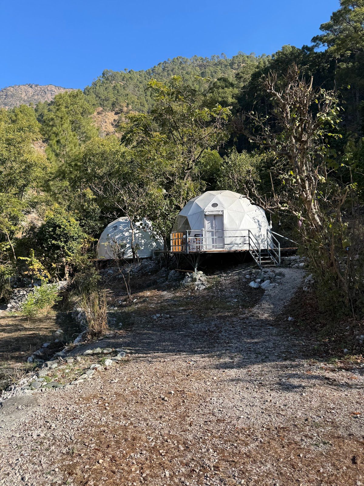 Dome Tents & Cottages by River w/ Bonfire in Chanfi, Uttarakhand 8