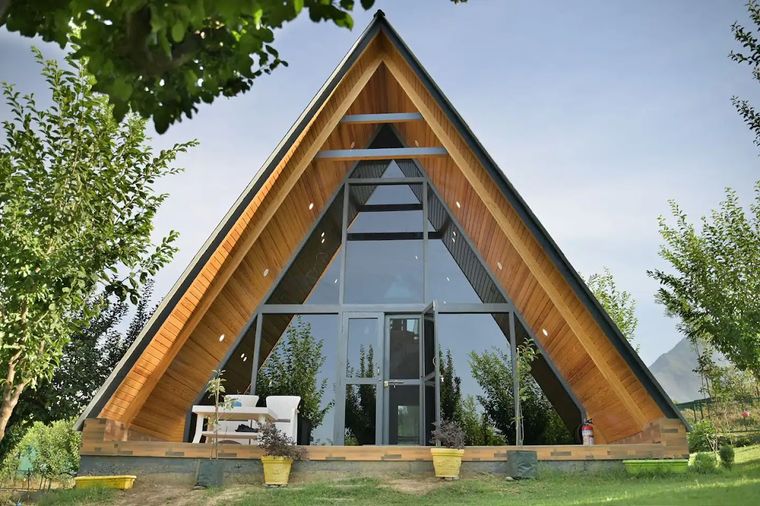 A-frame house in Pahalgam, Kashmir Valley