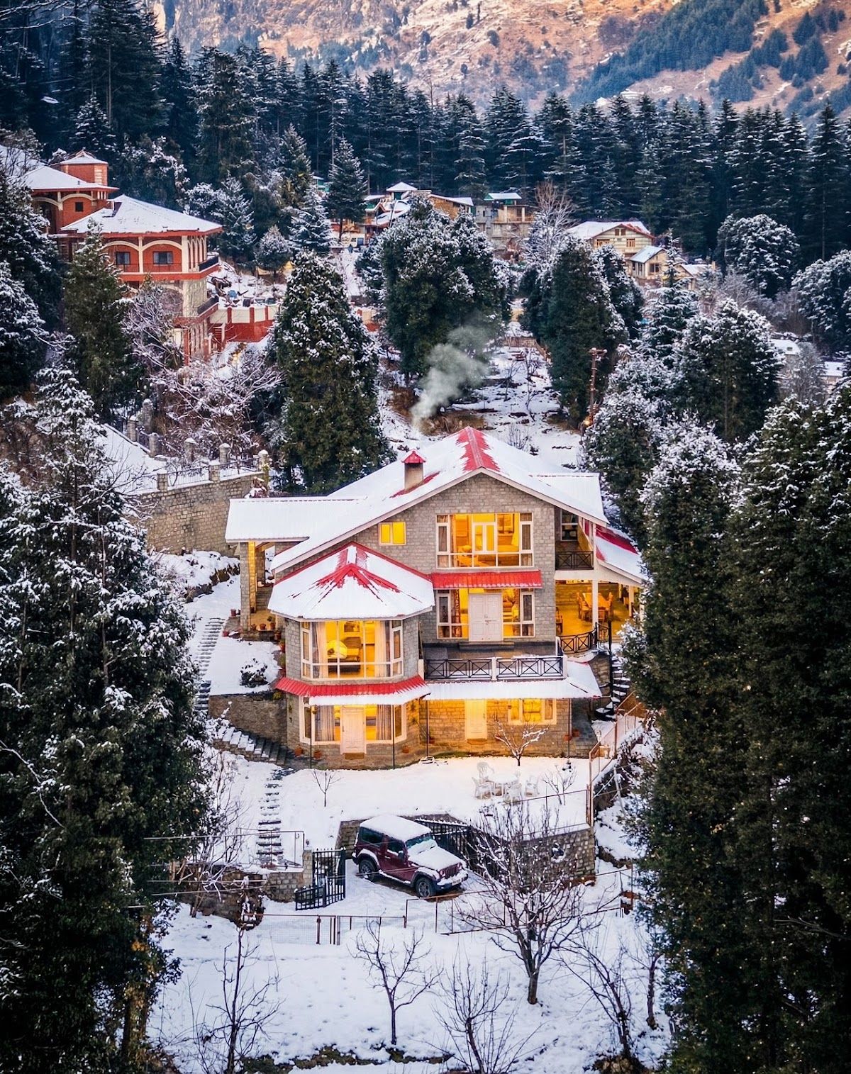 The ForestBound Cottage 5BHK BBQ Fireplace Manali - Villas for Rent in Manali, Himachal Pradesh, India - Airbnb in Manali, HP 1