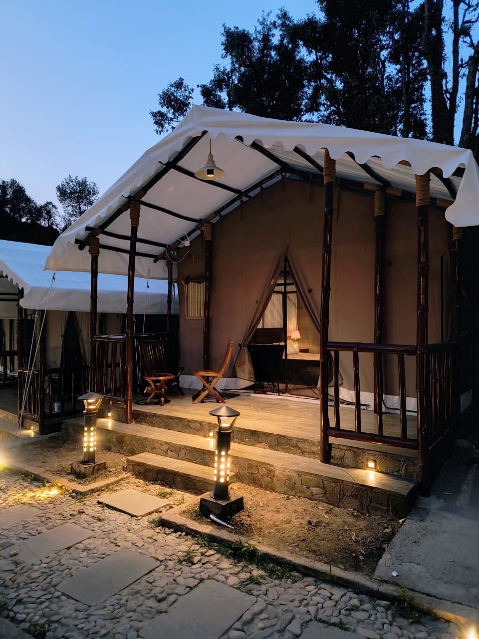 Waterfall-Adjacent Family Glamp Site, Uttarakhand in Mukteshwar, Uttarakhand 1