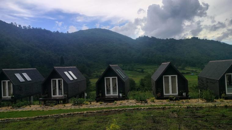 Cottage near a waterfall, Mawmyrsiang, Meghalaya