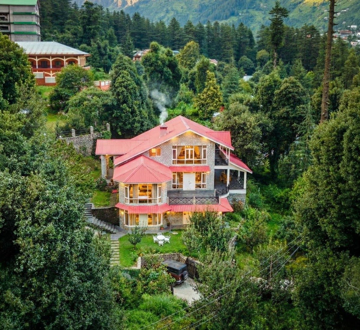 The ForestBound Cottage 5BHK BBQ Fireplace Manali - Villas for Rent in Manali, Himachal Pradesh, India - Airbnb in Manali, HP 8