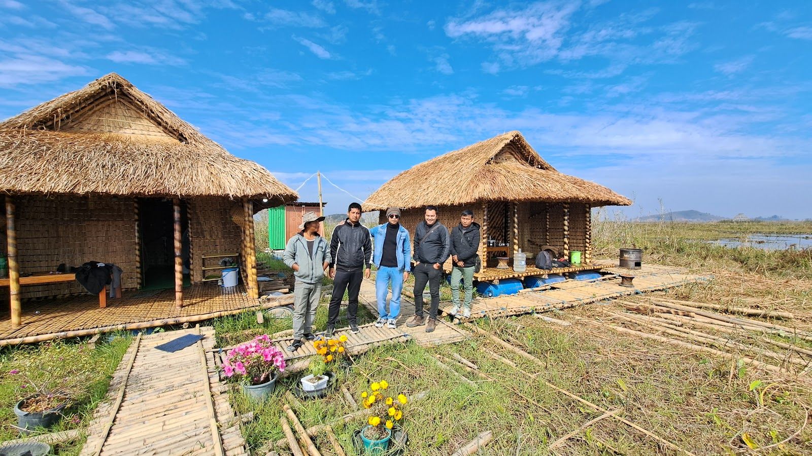 4 Floating Huts, Wetland Lake Boating, Manipur in Loktak Lake 1