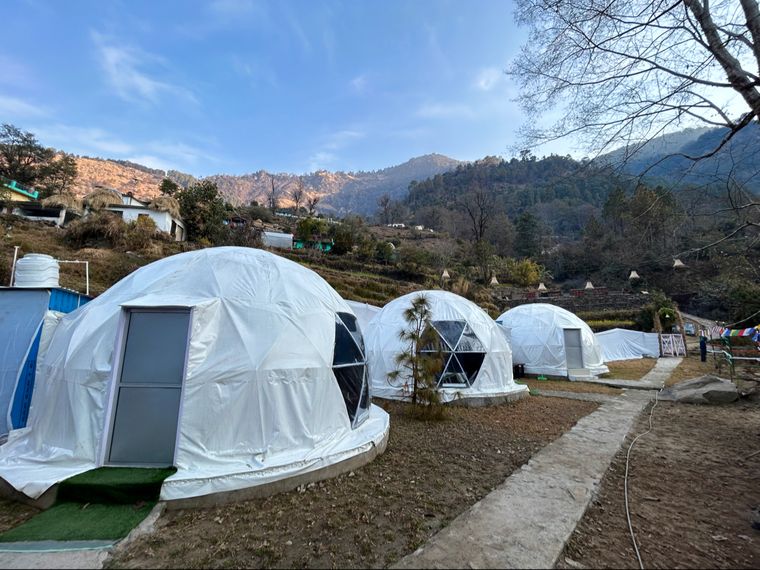 Glamping Domes w/ Bonfire & Treks, Uttarakhand