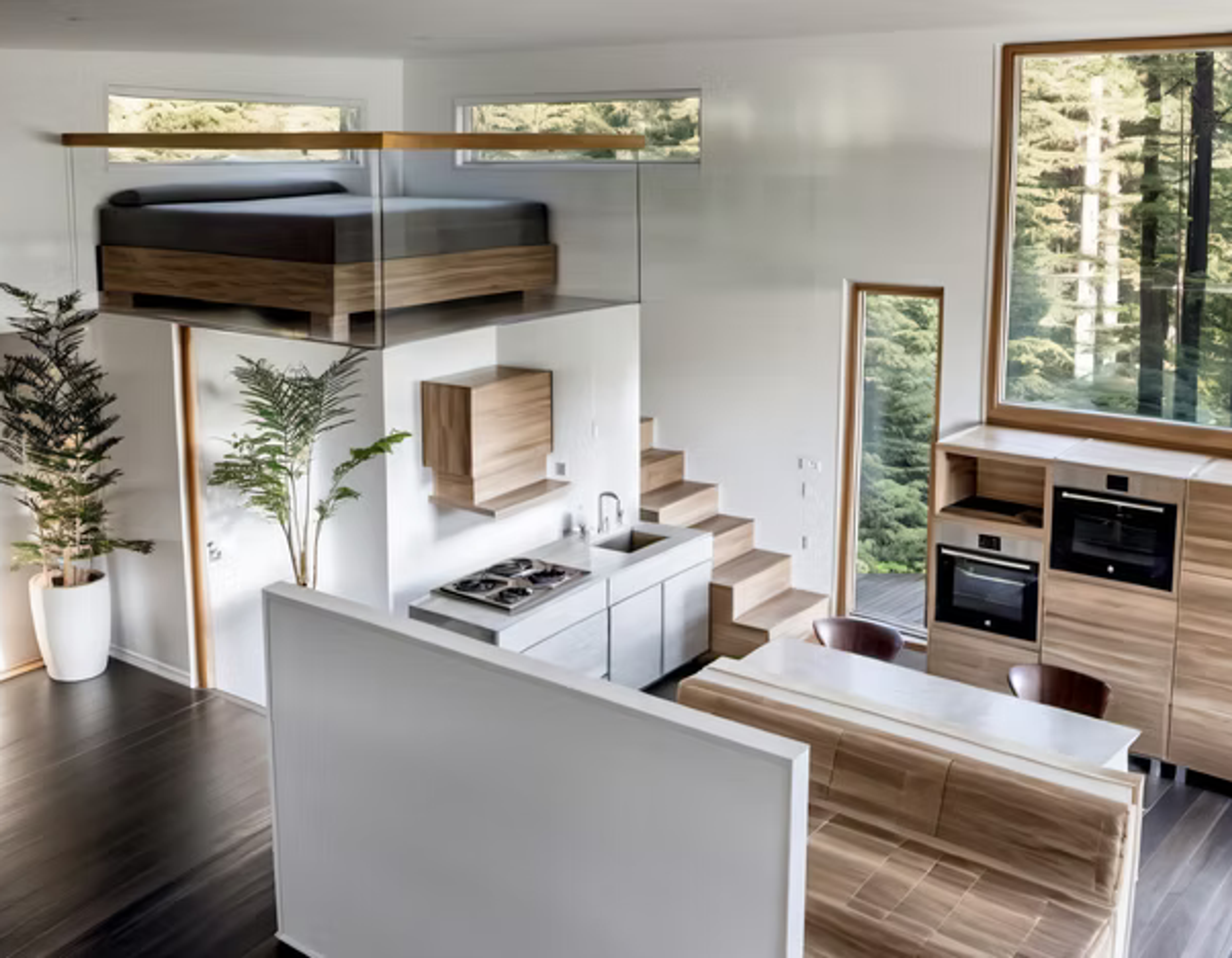 2. Attefallshus med sovloft och kök – 30 m²