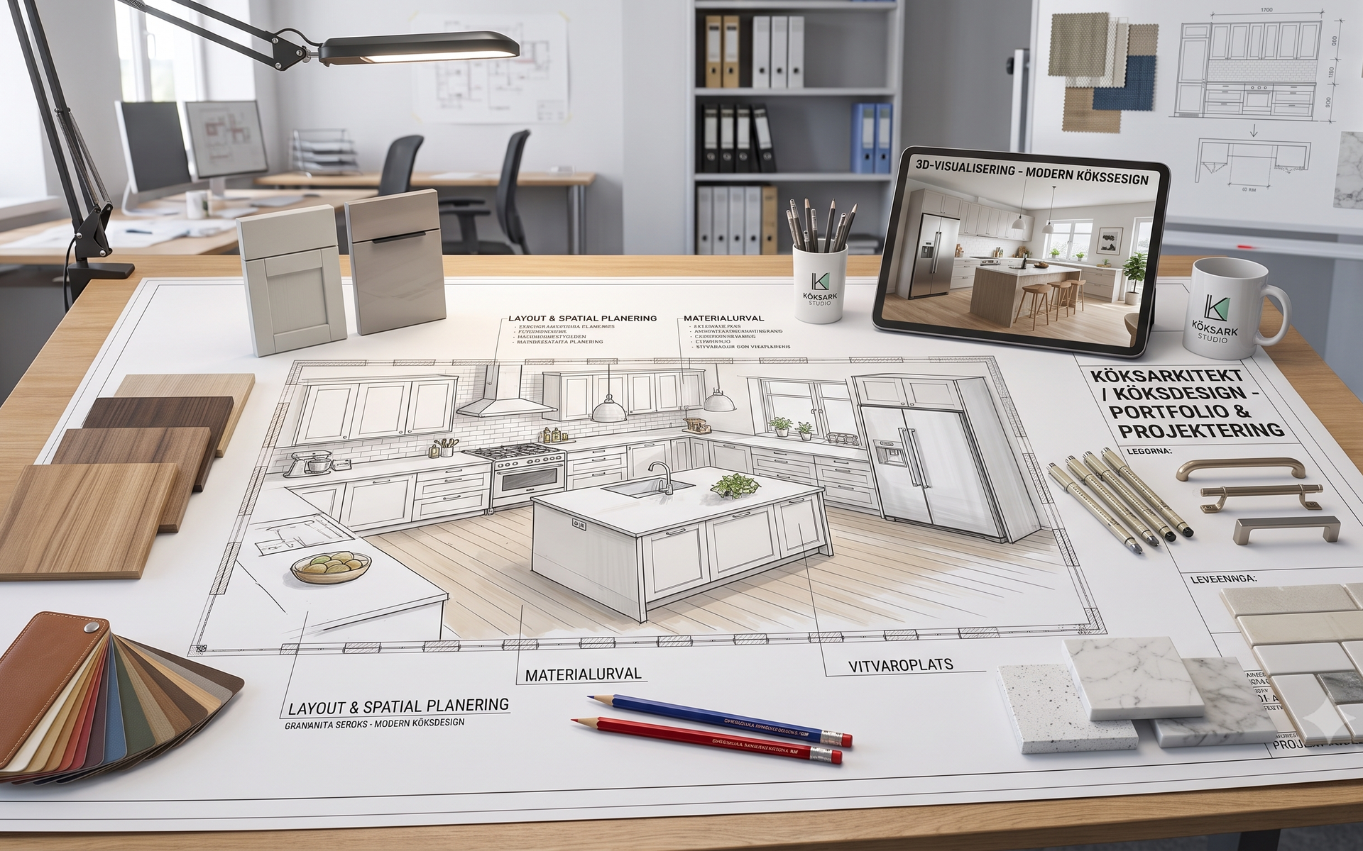 Köksarkitekt / Köksdesign med en köksritning