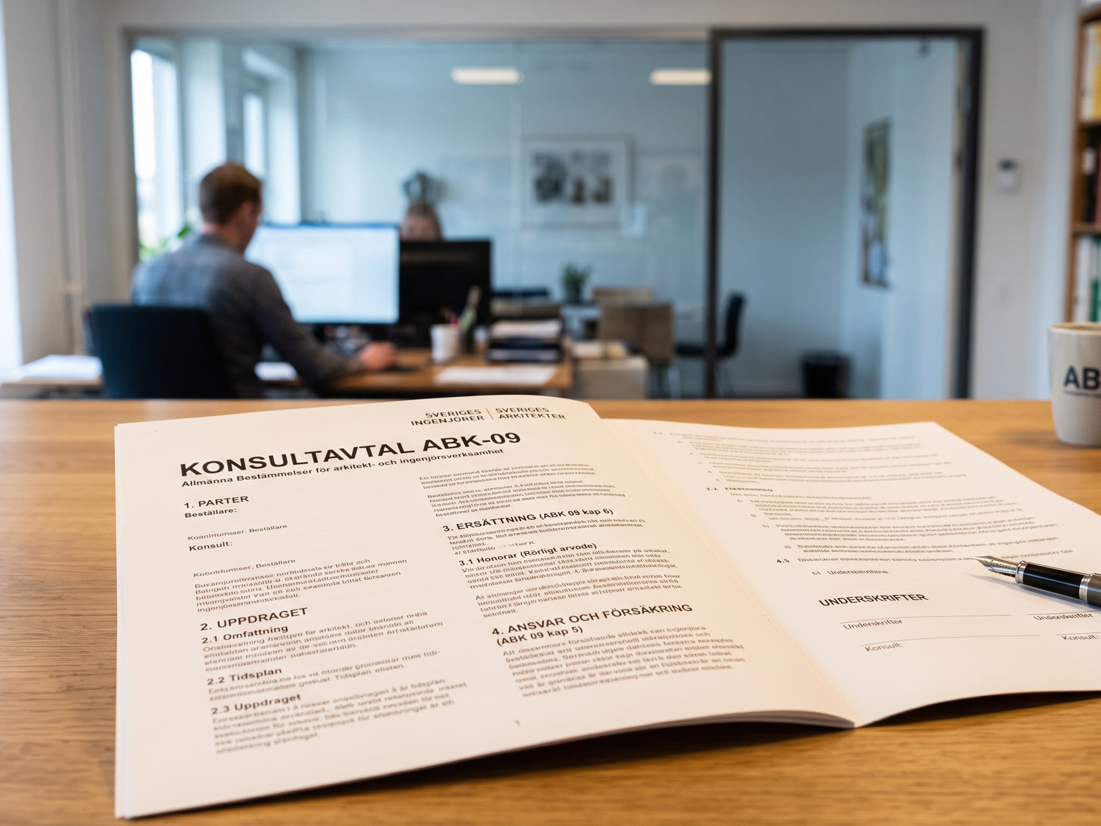 Konsultavtal på ABK-09 enligt projektering