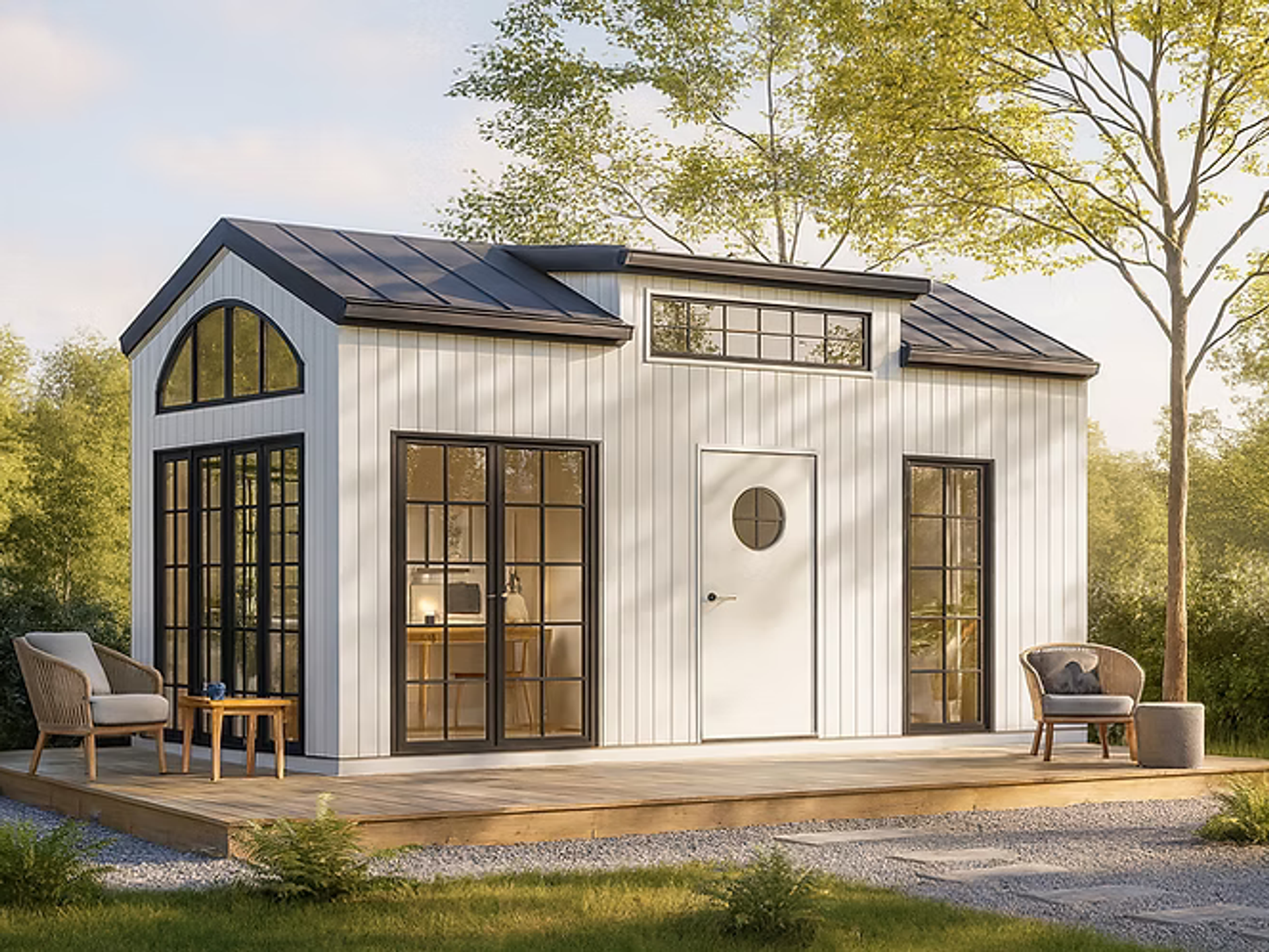 Attefallshus ÄNGSRO bygglovsritning 30 kvm med loft