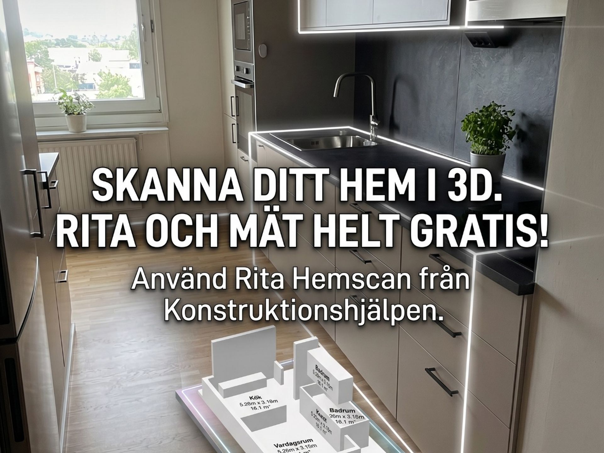 Rita Hemscan scanna planlösning inmätning gratis