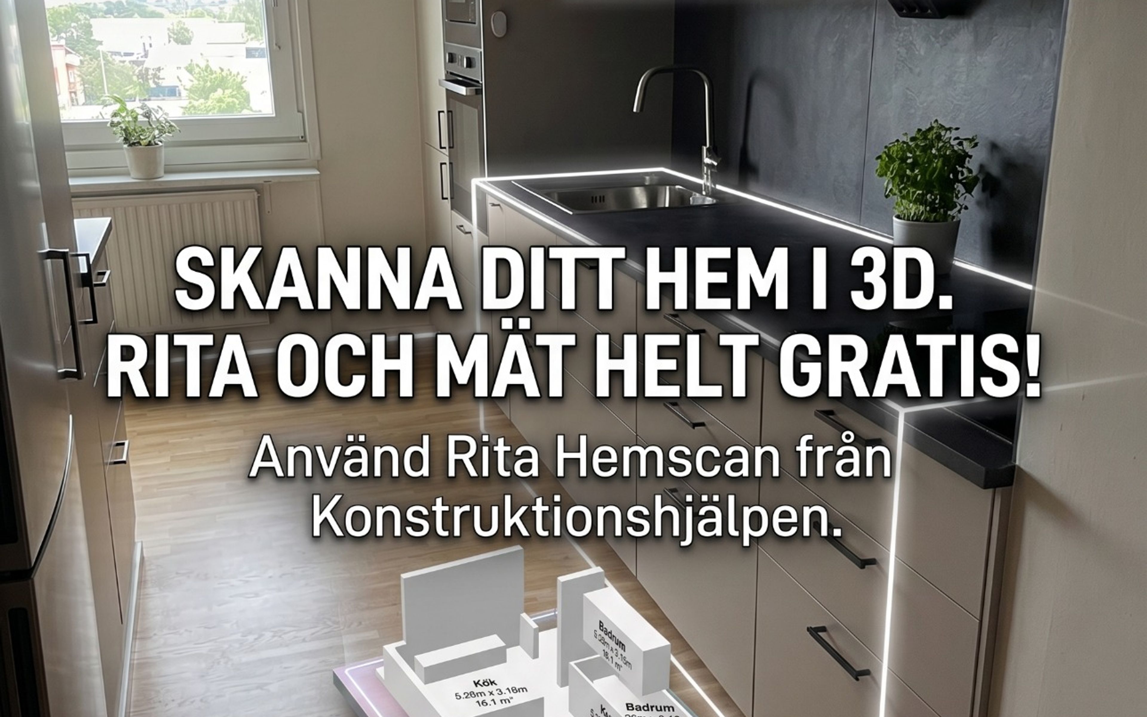 Rita Hemscan scanna planlösning inmätning gratis