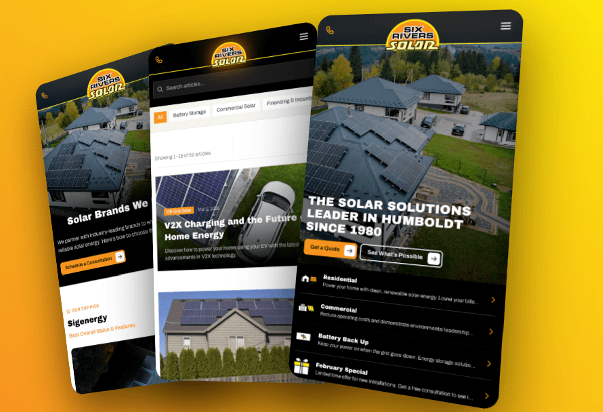 Optimized mobile experience 