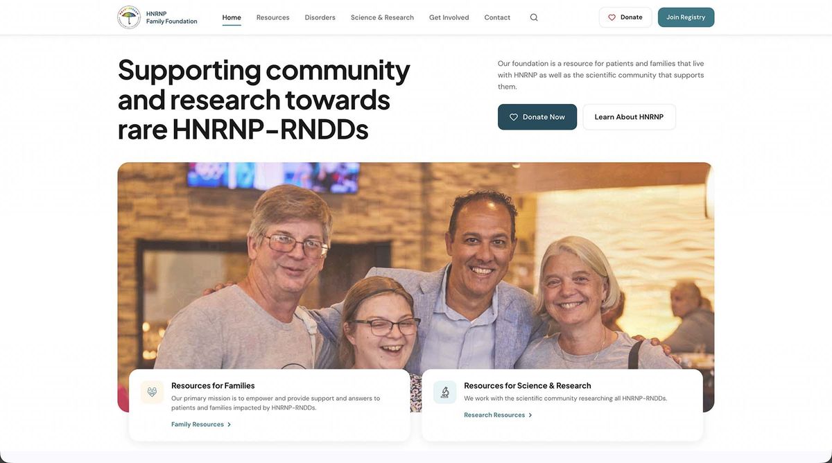 HNRNP homepage screenshot