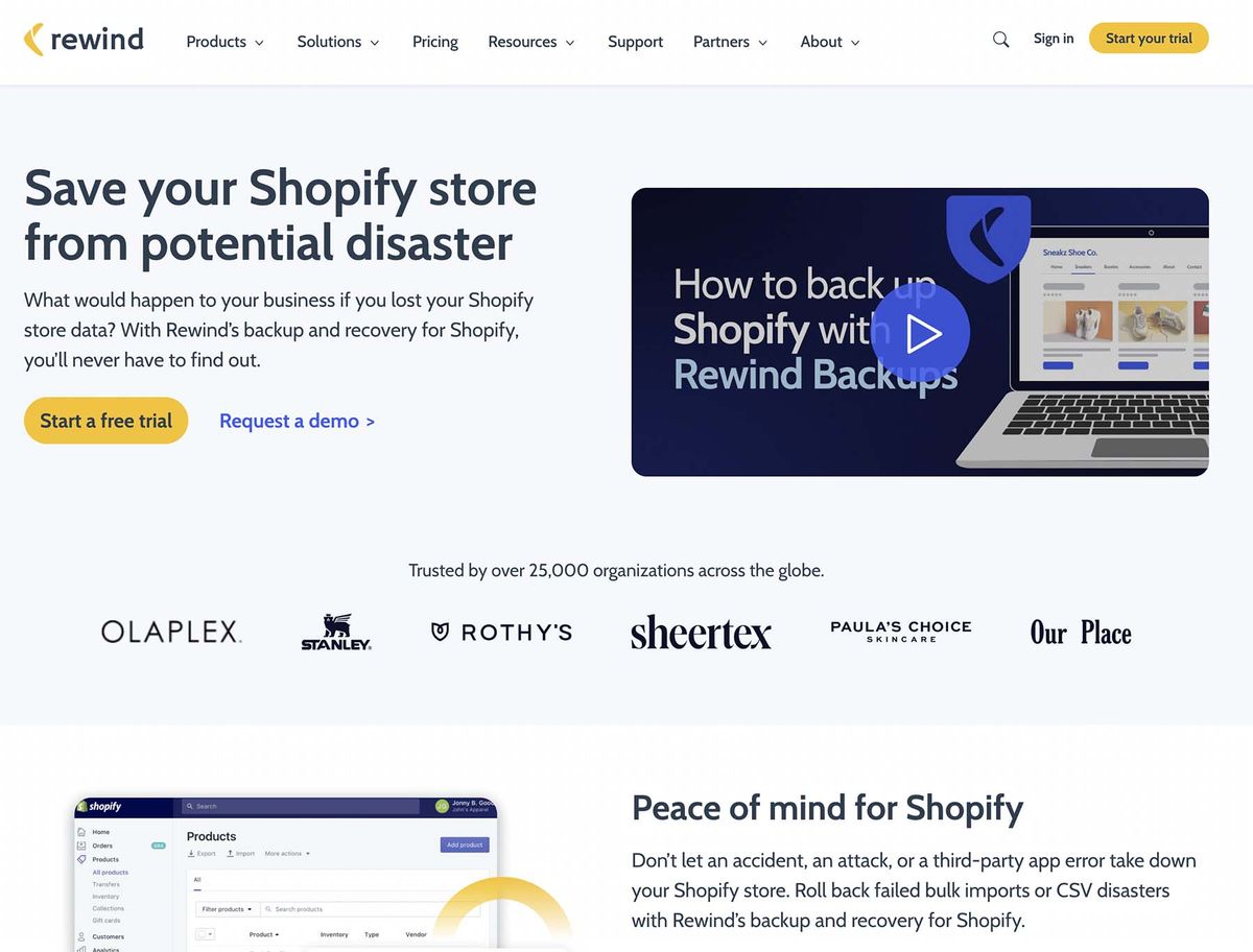 Rewind for Shopify