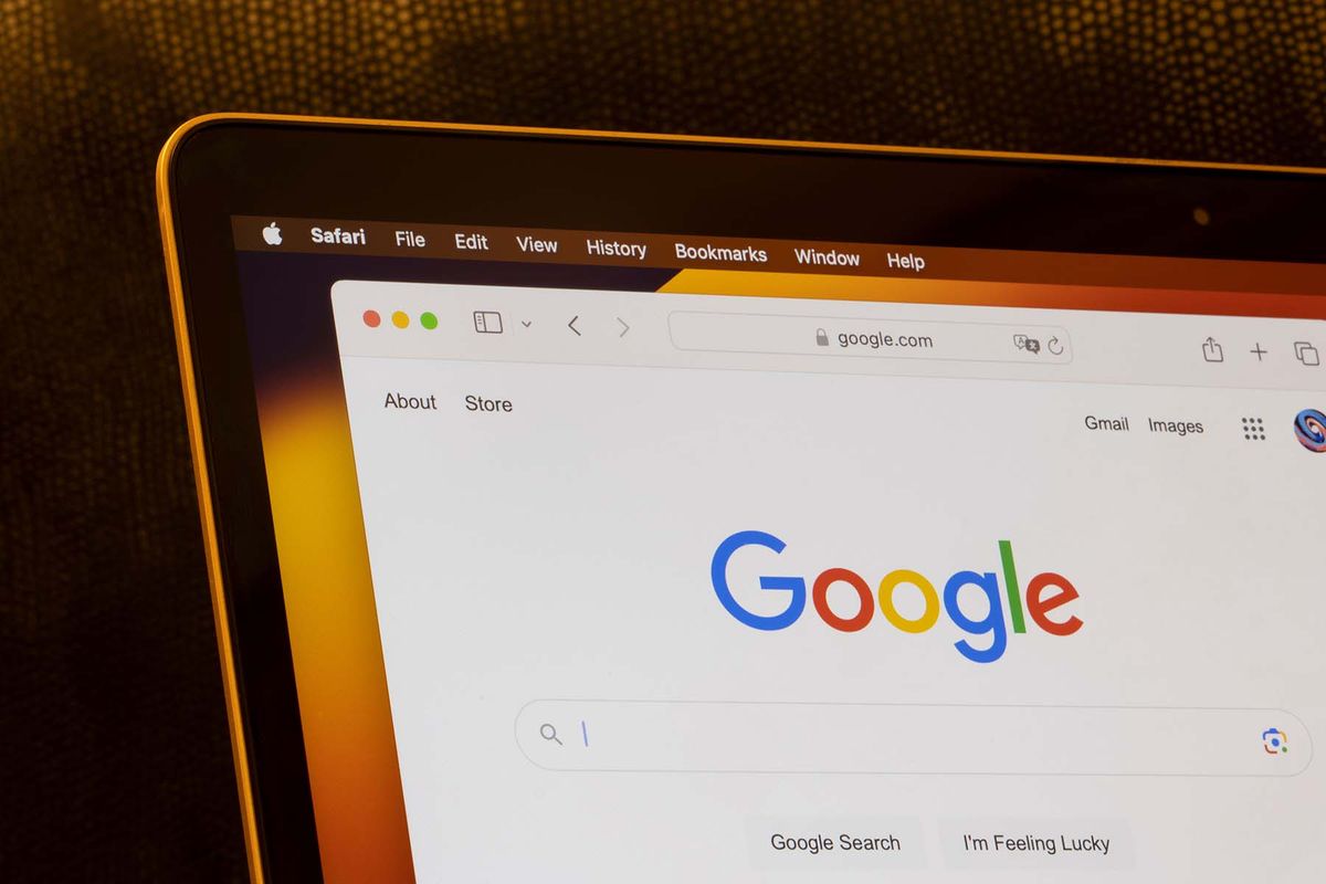 Image of Google search on a computer