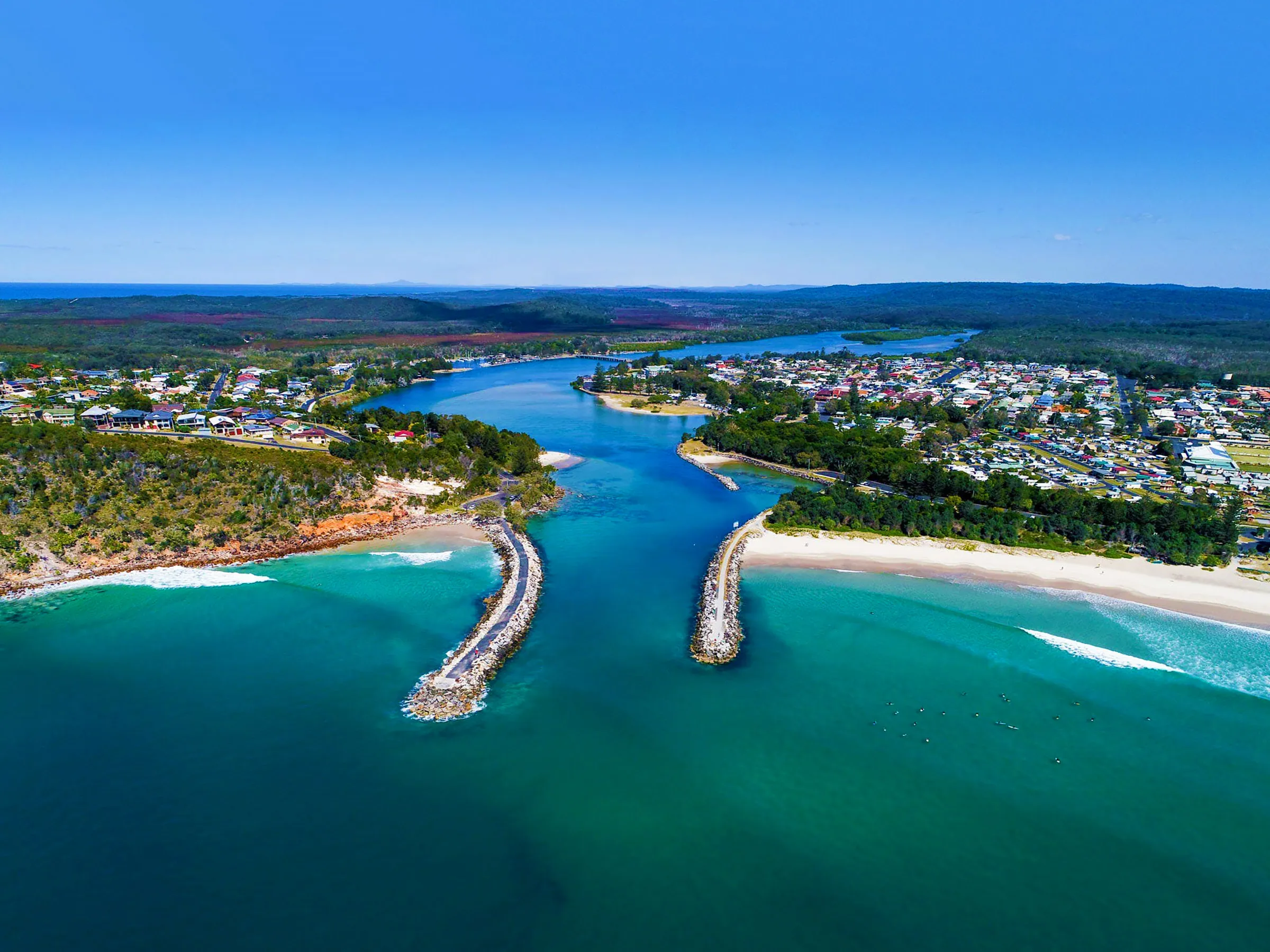 Reflections Holidays Evans Head holiday & caravan park ariel drone photo