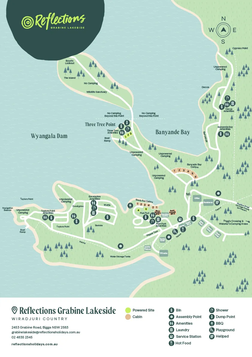 Reflections_Grabine-Lakeside_Holiday_and_caravan-park_Map