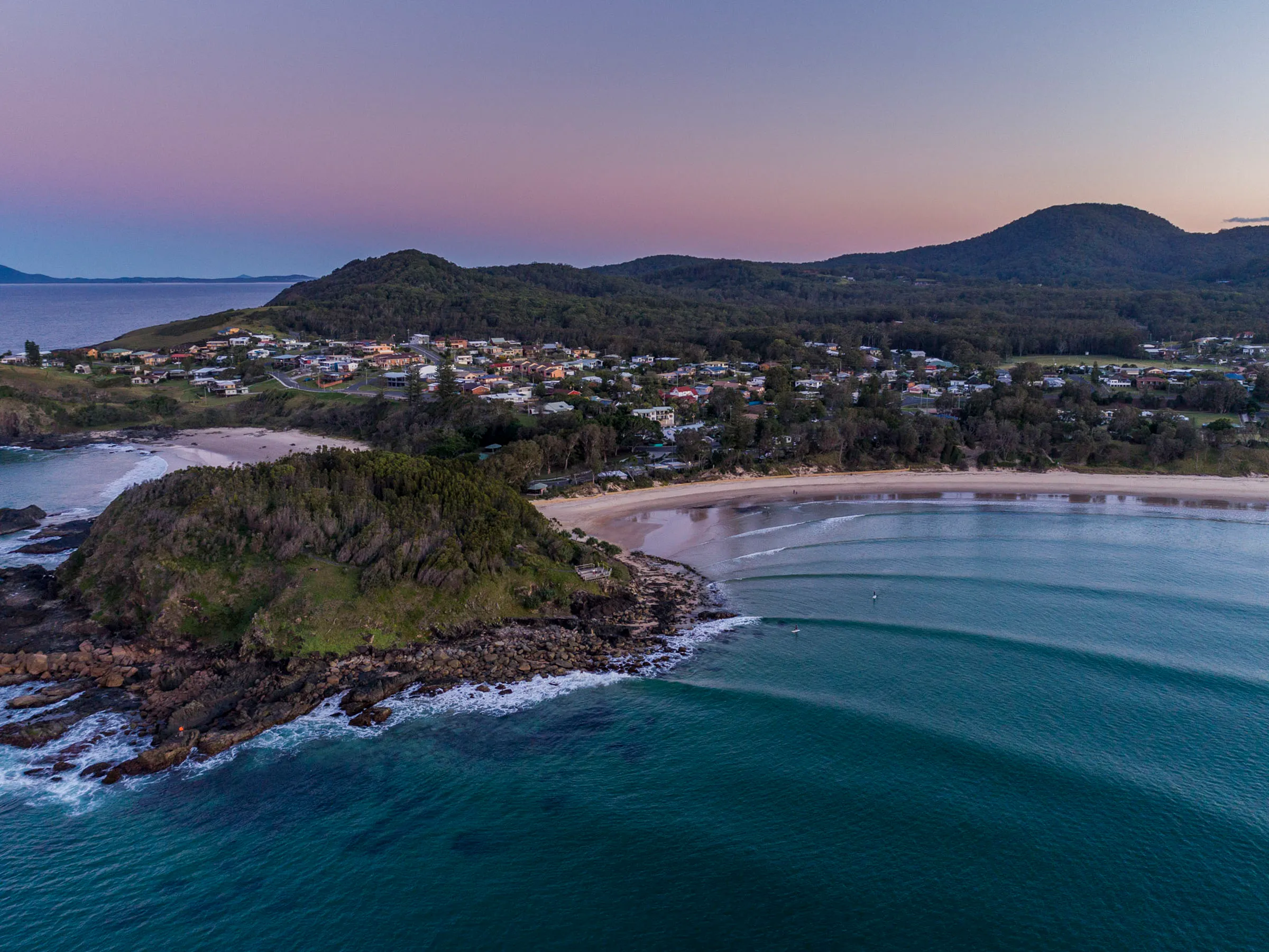 Reflections Scotts Head aerial photo