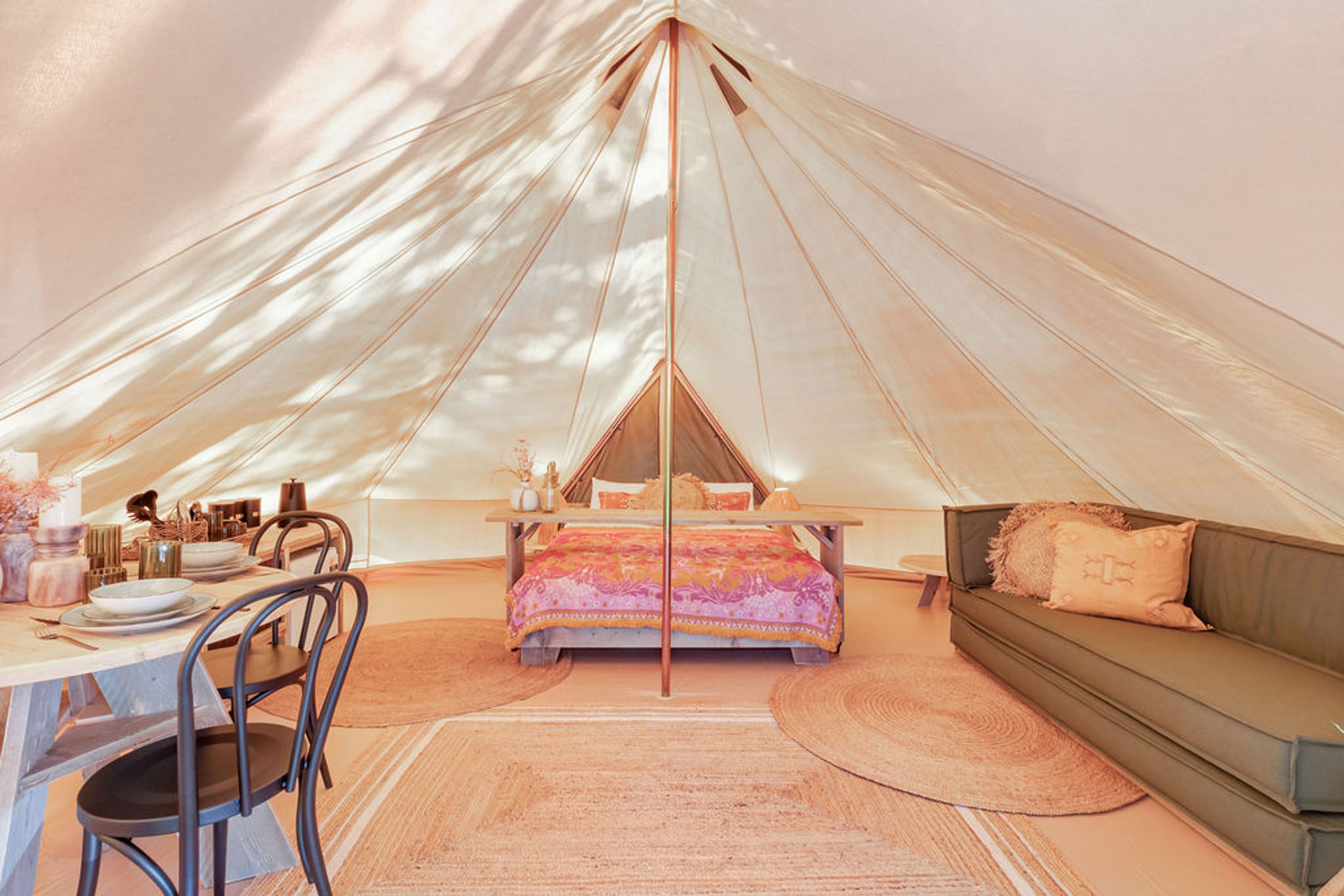 Byron Bay Bell Tent - Sleeps 2 interior