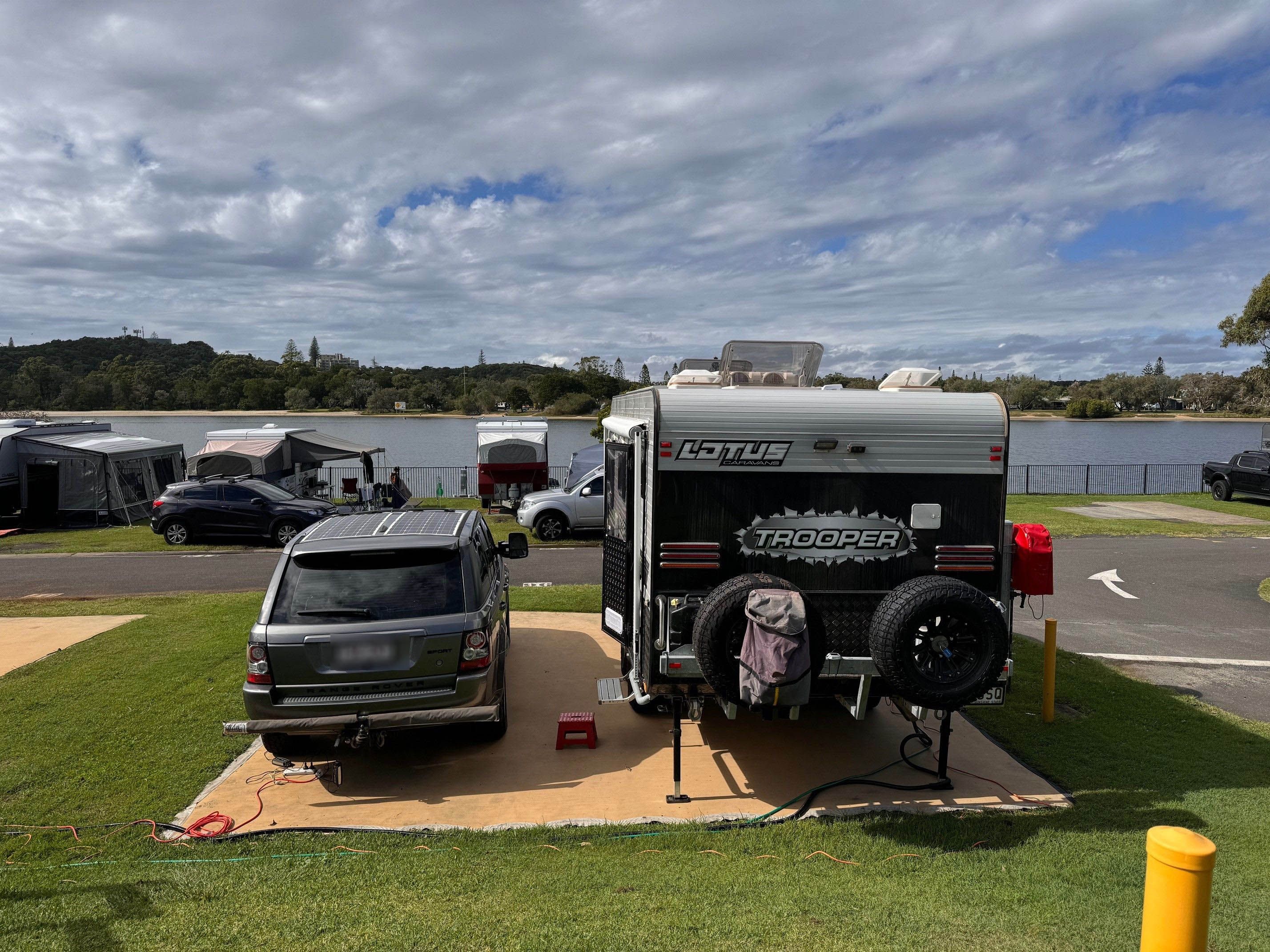 Premium powered site at Shaws Bay