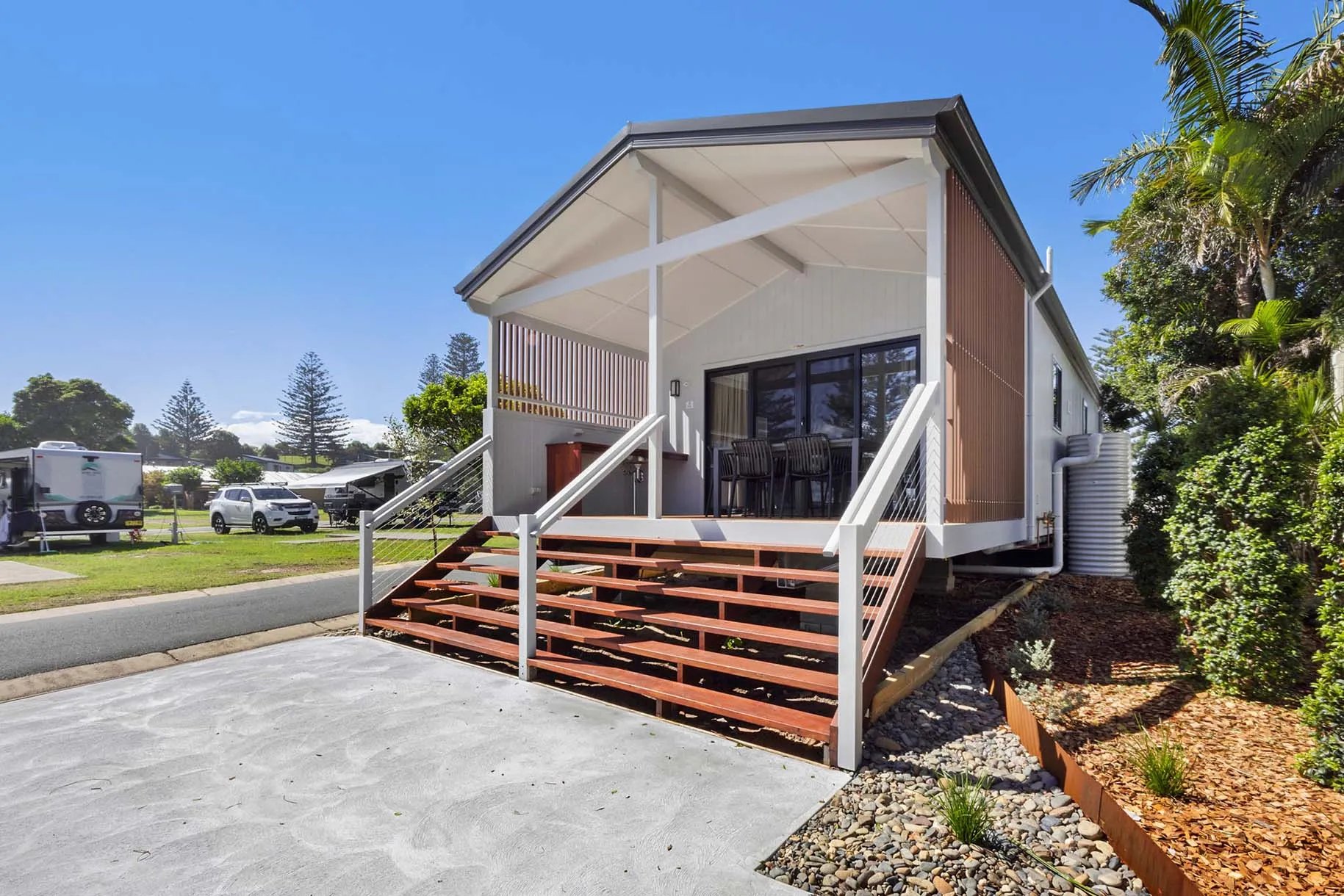 Foster Beach cabins