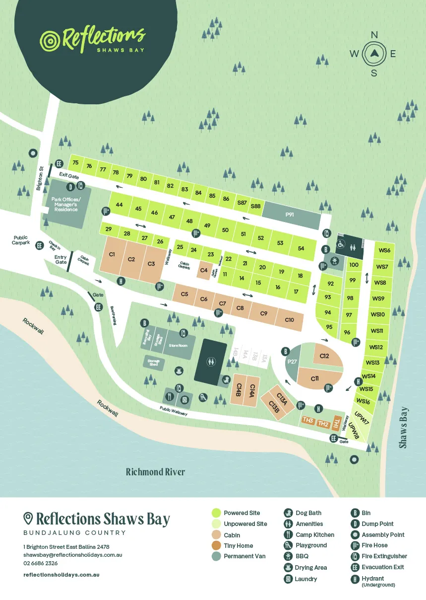 Reflections_Shaws-Bay_Holiday_and_caravan-park_Map