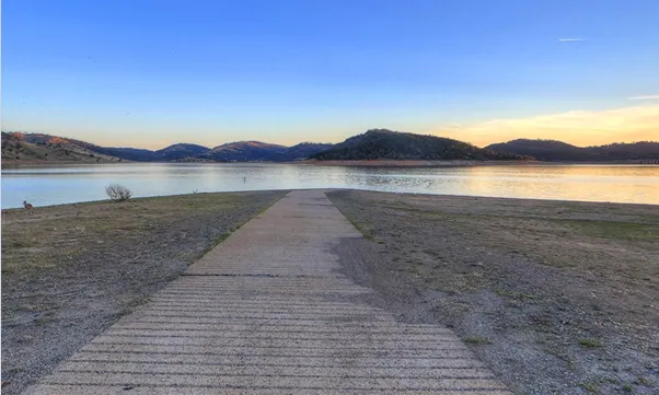 Boat ramp at a park