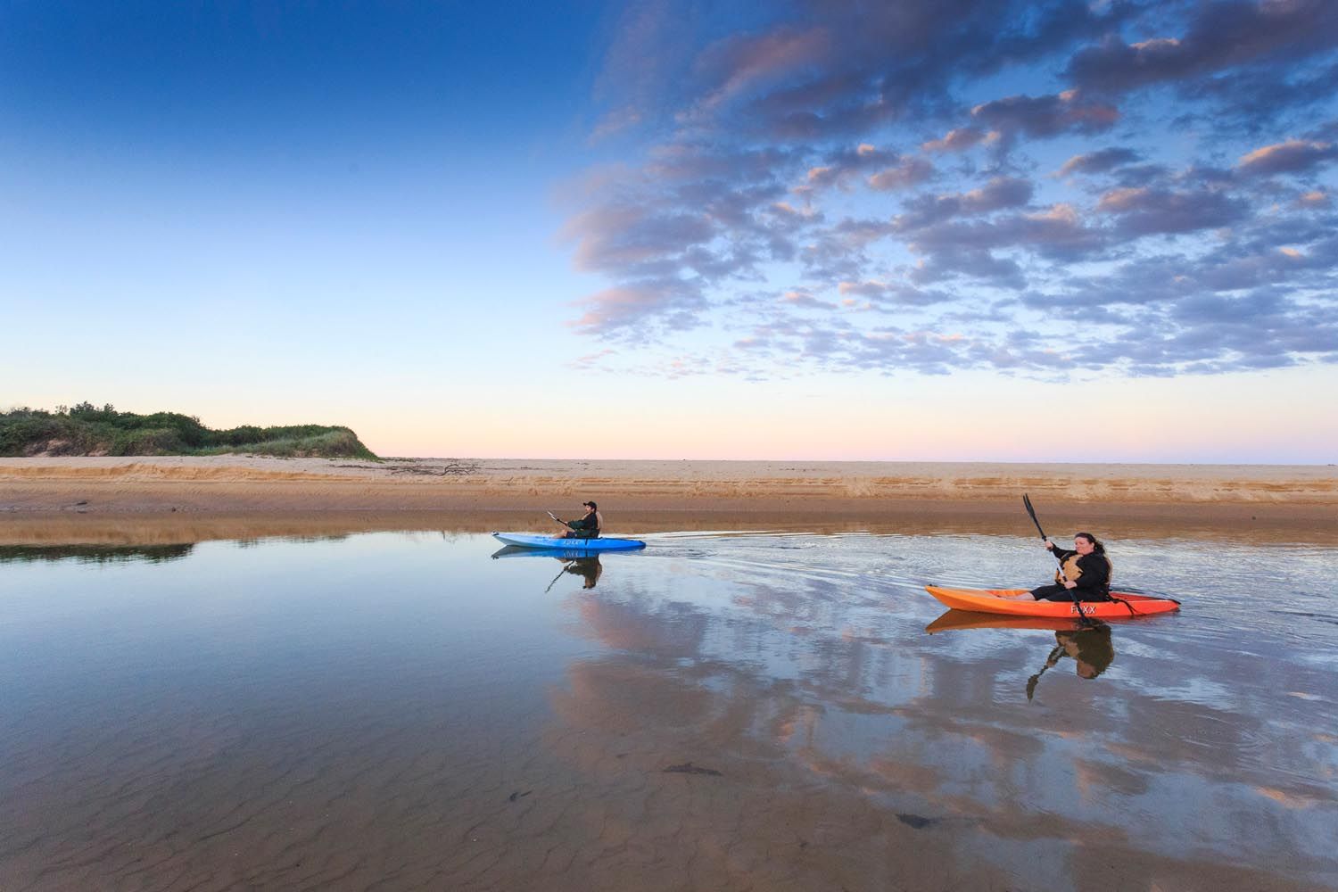Kayaking moonee beach