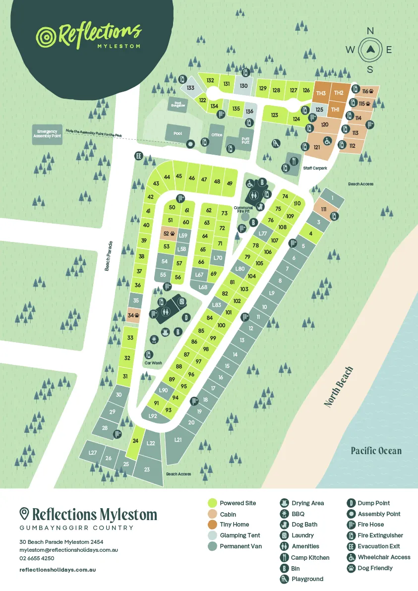 Reflections_Mylestom_Holiday_and_caravan-park_Park-Map