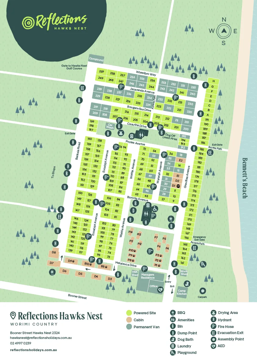 Reflections_Hawks-Nest_Holiday_and_caravan-park_Map