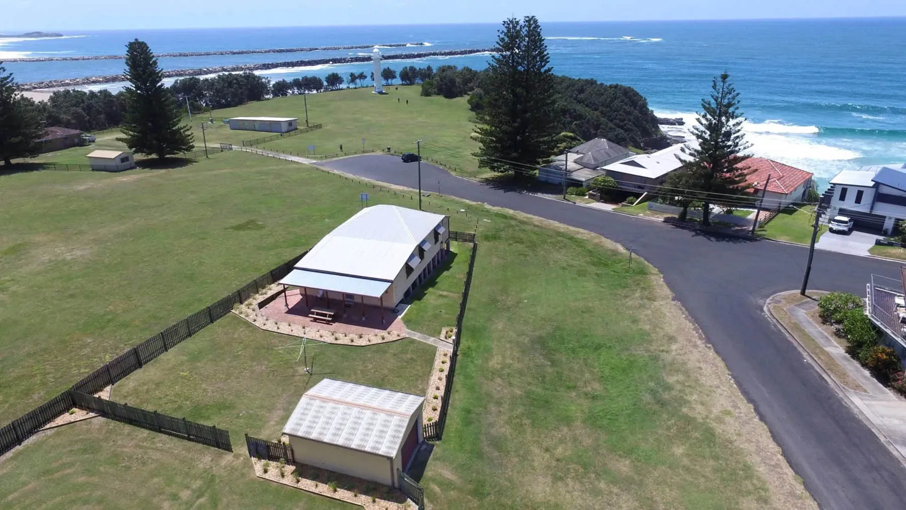 Yamba Lighthouse Cottages aerial view