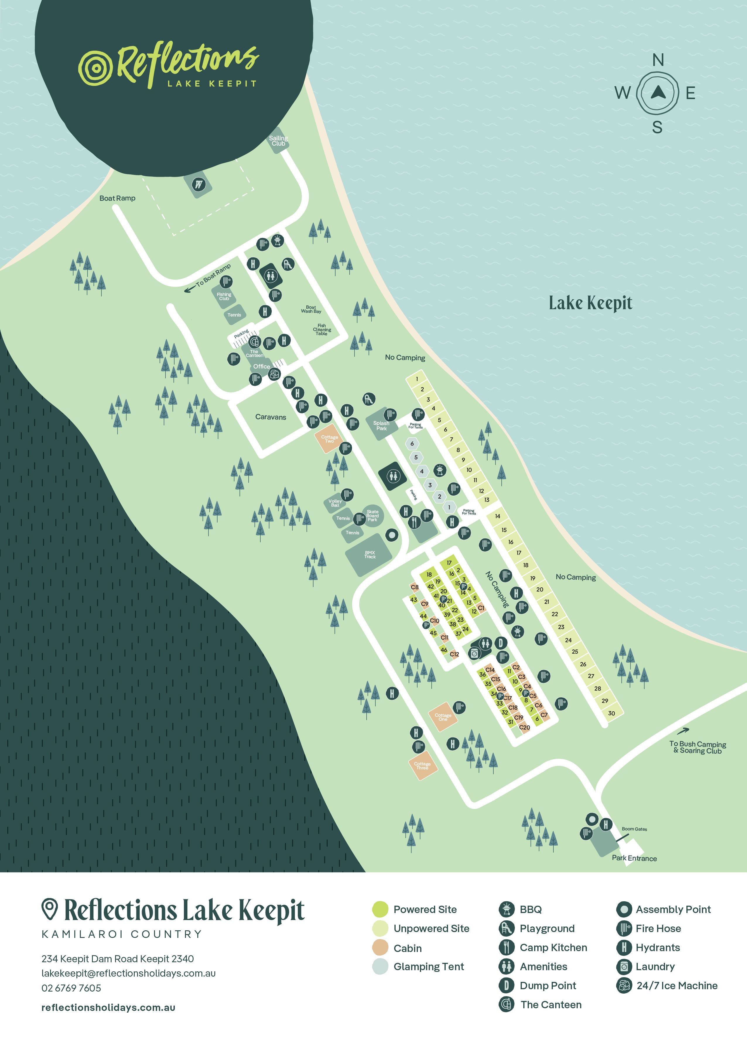 Reflections_Lake-Keepit_Holiday_and_caravan-park_Map