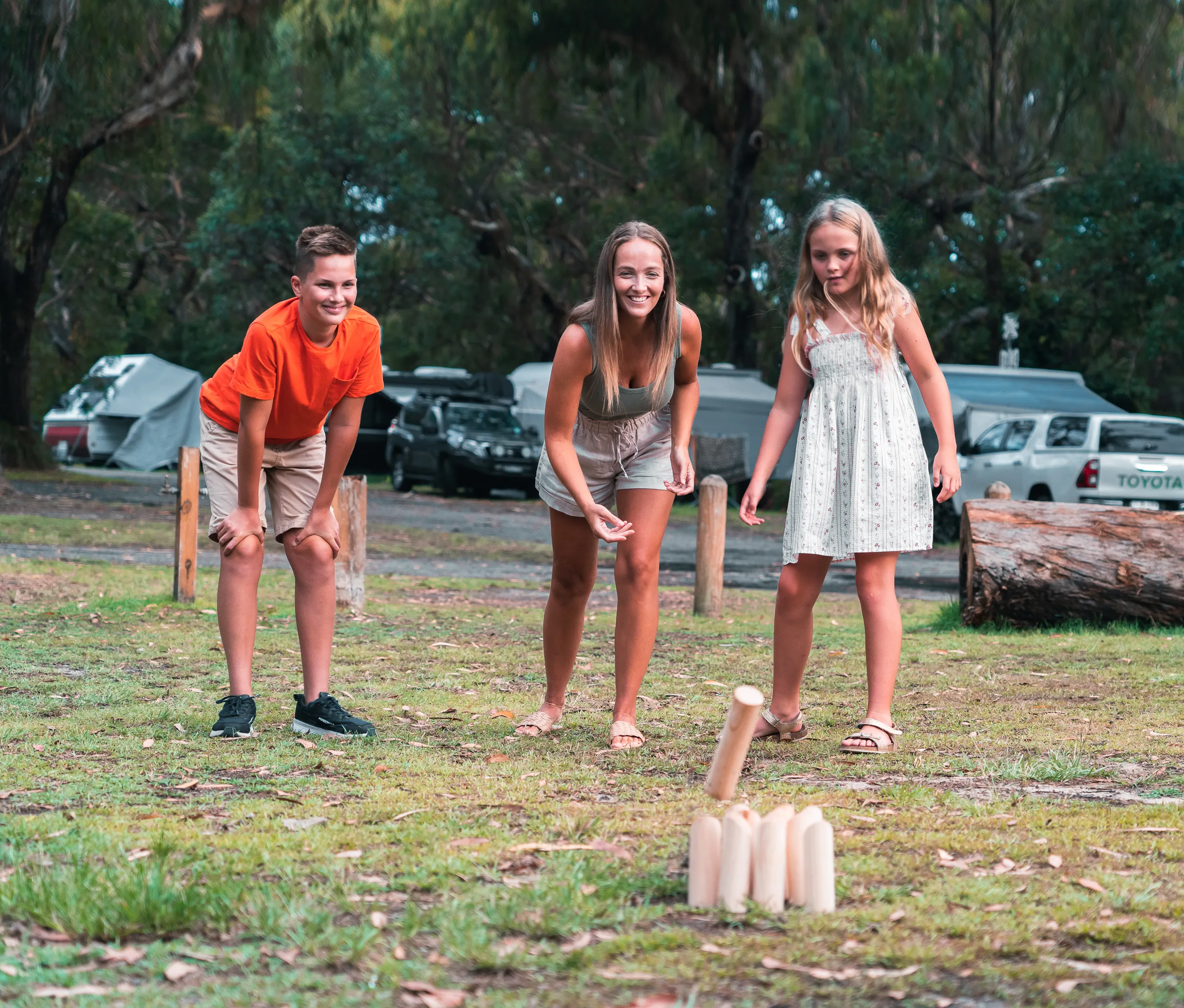 Do nature your way. - kids playing camping games