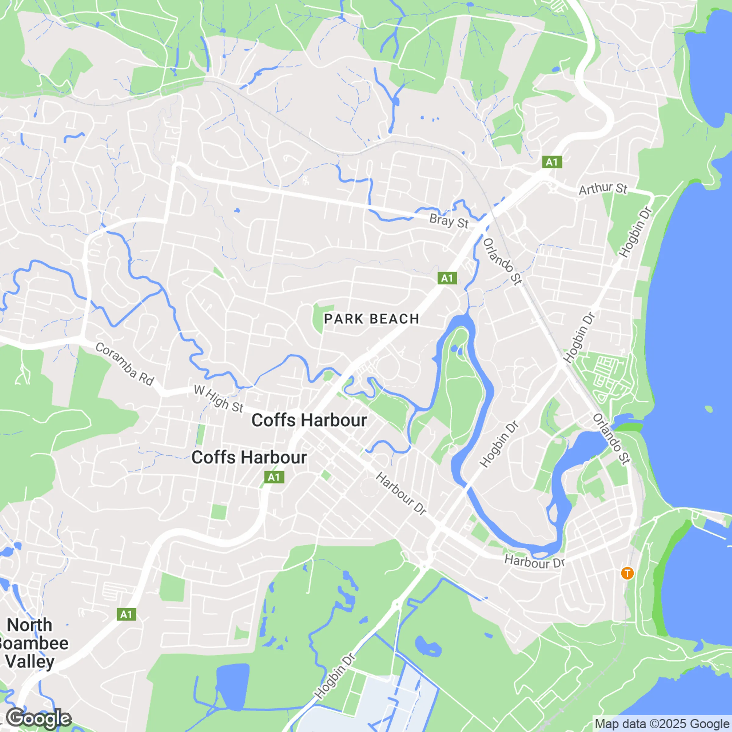 Coffs Harbour Region Map