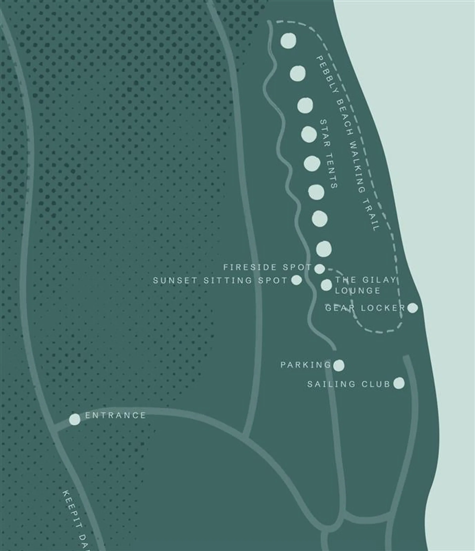 Wilderluxe Lake Keepit map