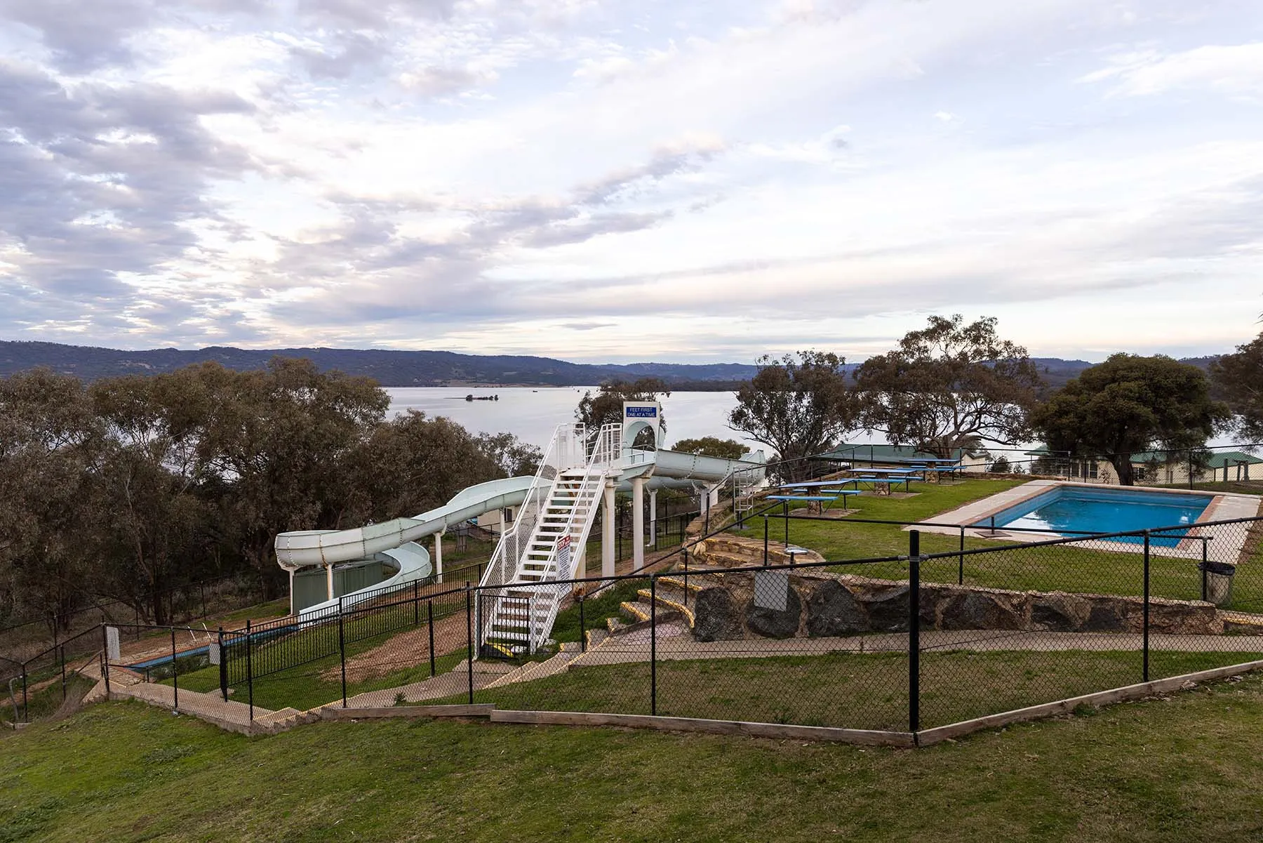 Lake Burrendong water slide