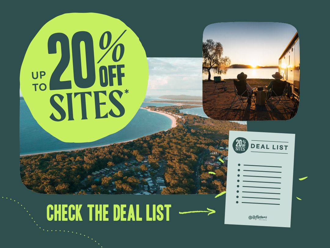 Up to 20% off sites list