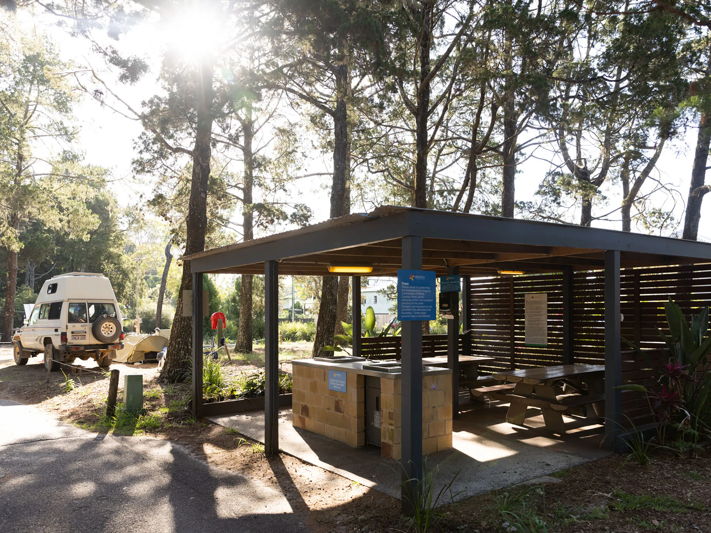 Reflections Holidays Brunswick Heads holiday & caravan park camp kitchen