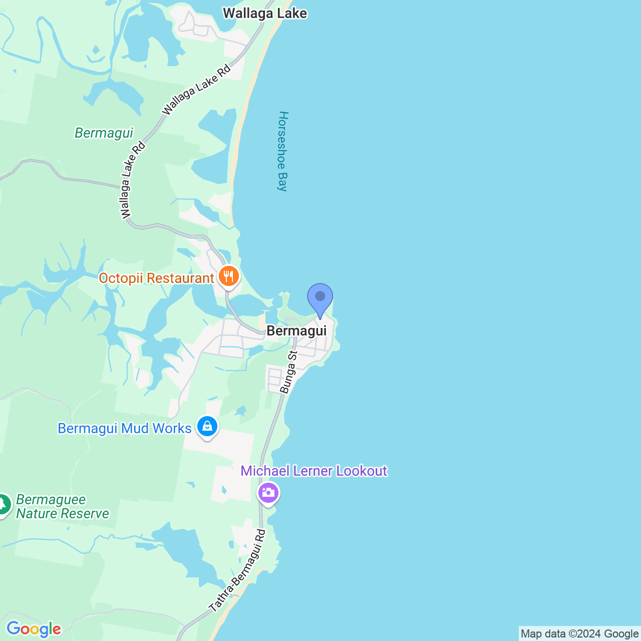 Bermagui Google Map Image