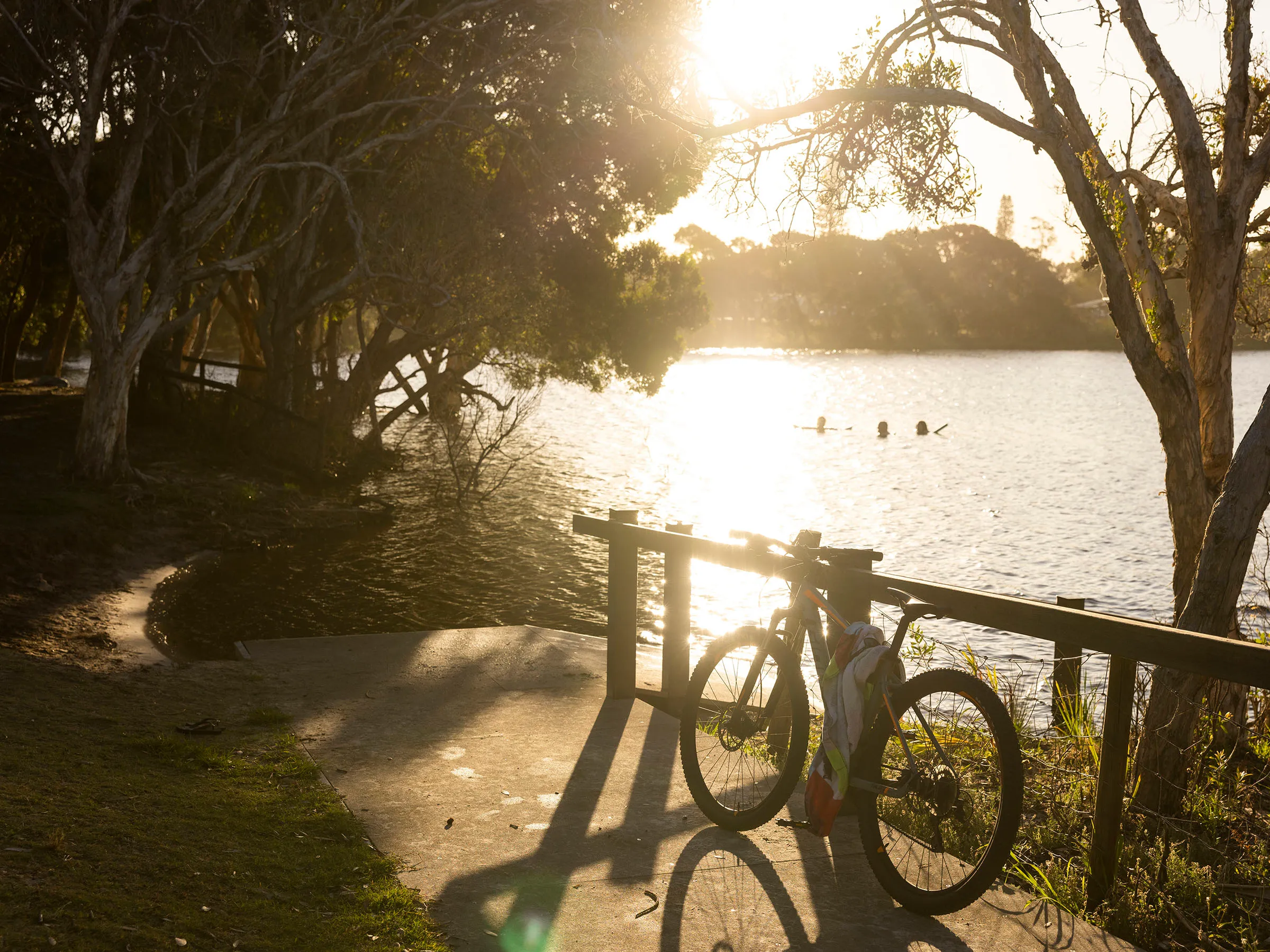 Reflections Holidays Lennox Head sunrise overlookin Lake Ainsworth