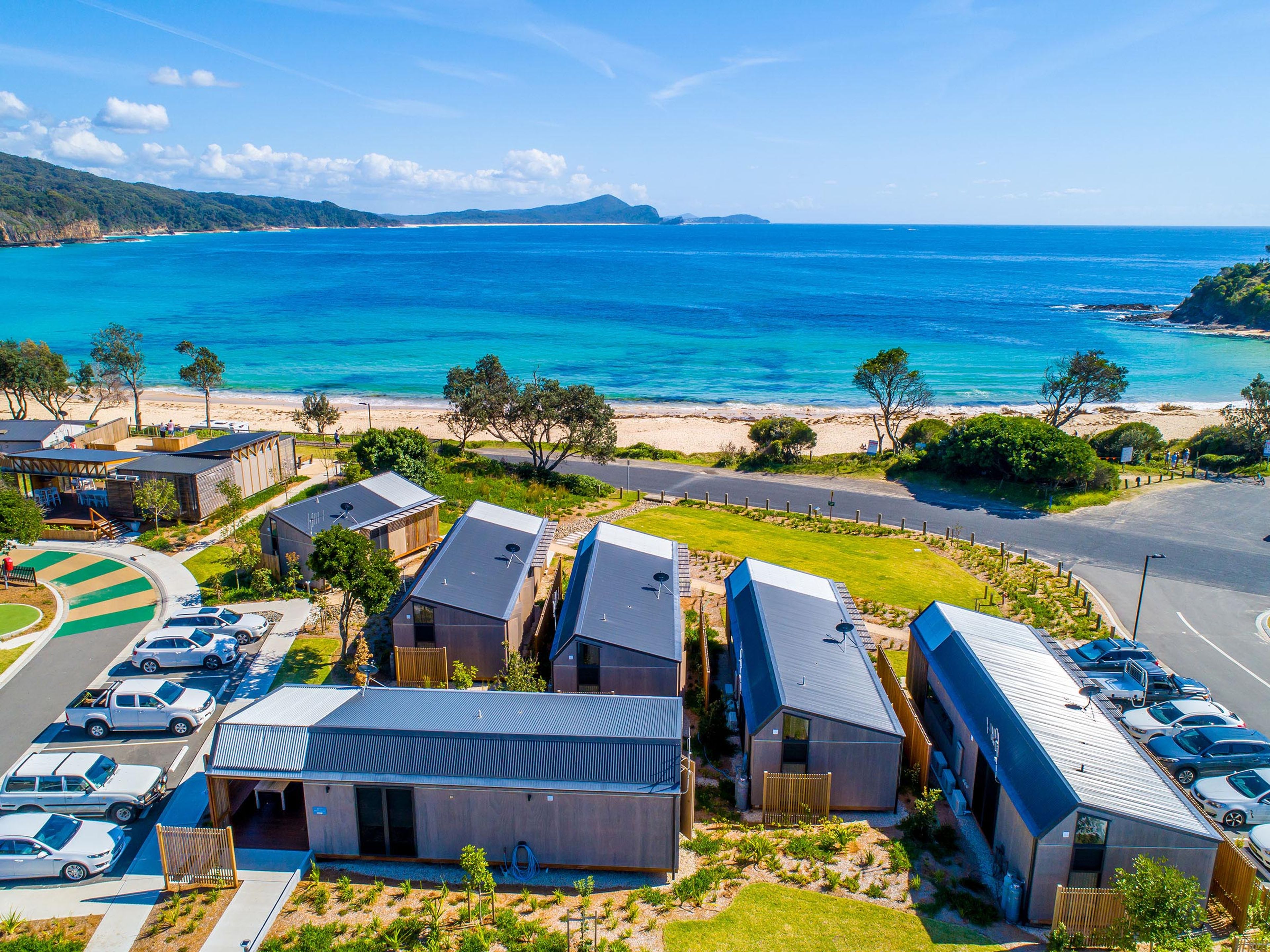 Reflections Seal Rocks holiday and caravan park Premium Villa cabin accommodation with ocean views